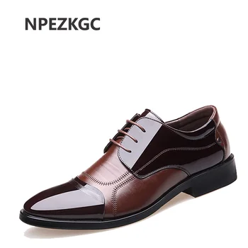 NPEZKGC/ Nova Proljetna Moda Muška Poslovna cipele-Oxfords od prave Kože, Visoke Kvalitete, su Blage Svakodnevni Prozračna muške cipele ravnim cipelama s patent zatvarač