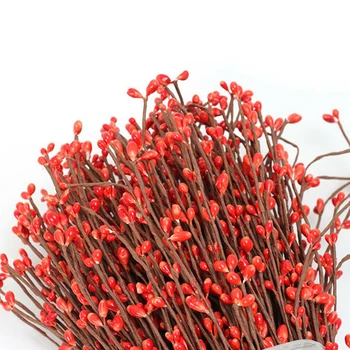 20шт 40 cm Umjetni Šipke Pip Berry Ротанги Lažni Cvijet za DIY Kose Cvjetni Vijenac Svadbeni Aranžman Božićni Ukrasi
