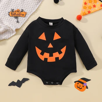 Kostimi za Halloween za novorođenčad, - Pulover s po cijeloj površini Bundeve za djevojčice/Dječaka, Majica, Majica sa dugim rukavima, Odjeća na Noć vještica za Djecu