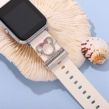 Remen za sat Dekorativni Šarm Setovi Prstenova za Apple Watch Cartoon Slatka Ljubimci Ovjes Nakit Trn za Iwatch Silikon Remen Šarm