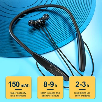 B4 Slušalice s Шейным Ободком Bluetooth 5,0 Bežične Slušalice Sportski Glazbena Magnetska Slušalice Slušalice s Mikrofonom Besplatna Dostava