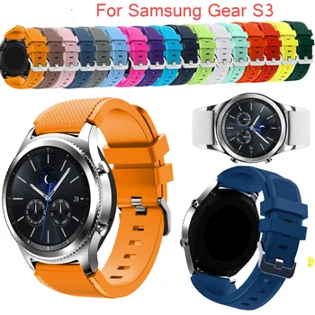 22 mm Silikon Sportske Zamjenjive Sat za Samsung Gear S3 Frontier/Klasični Remen za sat, Muško Ženska Narukvica, Remen za sat