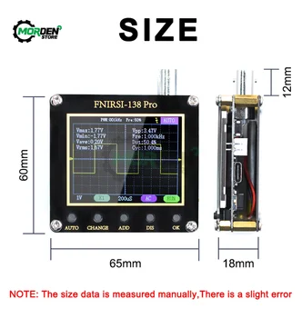 Digitalni osciloskop FNIRSI-138 PRO 2,5 Isa/s, podrška za analogne trake pojasa 200 khz, automatsko ažuriranje firmware PWM 80 khz, Elektronski instrumenti
