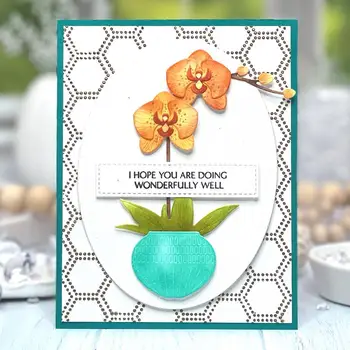 2022 Novi dolazak Cvijet Orhideje Metalnih Reznih Marke Scrapbooking za Izradu Papira Pozadine Okvira Karte Zanat Bez Pečata