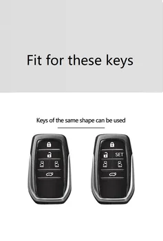 Kožna Torbica Za Auto privjesak za ključeve Od Цинкового legure Za Toyota Alphard Vellfire Smart Remote Key Zaštitna Ljuska