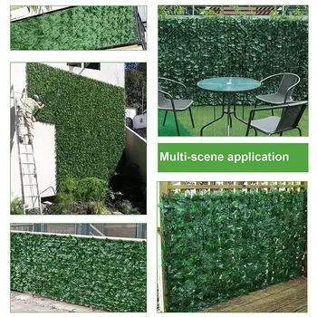 Umjetne Ograde List Ograde Zid Osamu Zid Ivy Vrt Zelena Ograda Kućni Balkon Zaštita Privatnosti Ekran Zelene Biljke