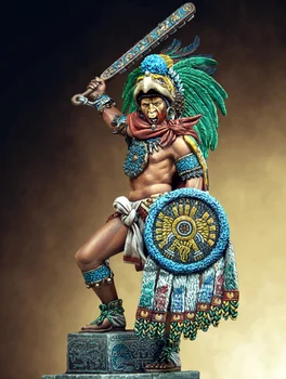 1/24 75 mm drevni čovjek je Montezuma Vitez 75 mm igračka Modela od Smole Minijaturnih figurica od smole U nesastavljeni Uncolored