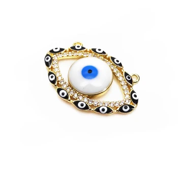 Mikro cirkon čarobni očiju privjesak pribor Kapi boje oči privjesak DIY ogrlica pribor nakit