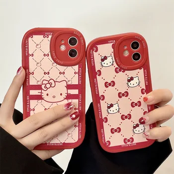 Sanrio Hello Kitty Cortex Crtani Navlake Za slušalice Za iPhone 13 12 11 Pro Max XS XR MAX 8x7 SE 2020 Dama Djevojka Anti-kap Mekana Torbica