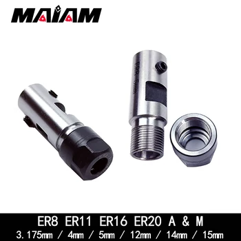 ER8 ER11 ER16 ER20 držač alata vratilo motora stup vretena 4-6 mm 8 mm 5 mm 10 mm 12 mm 14 mm 15 mm za ER držač alata engraving