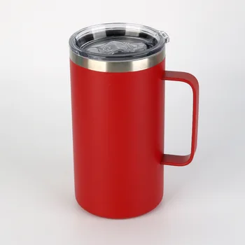 24 oz Čašu Od Nehrđajućeg Čelika Mliječna Šalica S Dvostrukim Stijenkama Vakuumski Izolirane Mugs Metalni Čašu Za Vino s ručkama kava bubalo šalica