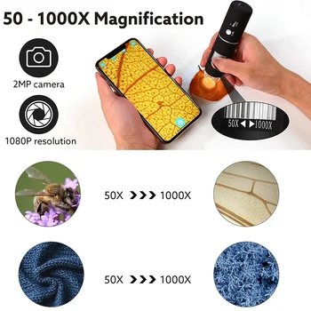 1000X Podesivi WIFI Elektronski Digitalni Prijenosni USB Stereo Mikroskop Skladište za Led Lemljenje Povećalo Mobitel Računalo