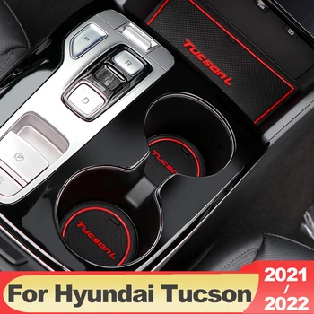 Za Hyundai Tucson NX4 2021 2022 2023 Hibridni N Line Protuklizni Utor Za Vrata Otirač za Šalice Vrata Нескользящий Mat Leglo dodatna Oprema za interijer
