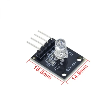 Pametna elektronika FZ0455 4pin KY-016 Tri Boje 3 Boje RGB Led Modul senzora DIY Starter Kit KY016