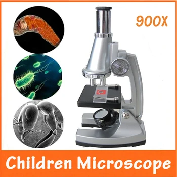 100x 400x 900x rođendanski Poklon Igračke su Edukativne Lit Studentski Igračke Dječji Biološki Mikroskop s 12 kom. Dodijeljene Uloge