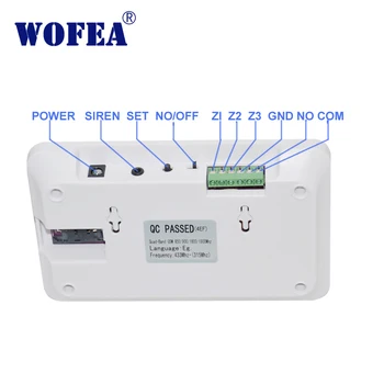 WOFEA 7 Wireless Zona 3 Žičano Zona Sigurnosti doma GSM Alarm S Релейным Izlaz Glasovni Podsjetnik
