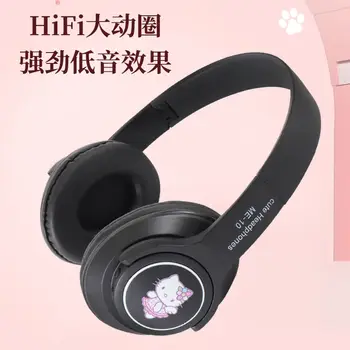 Hello Kitty Bluetooth Sjajni, crtani pribor Slušalice Slatka Višenamjenske slušalice s Subwoofer