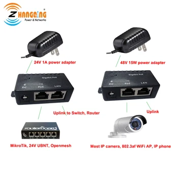 Besplatna dostava Pasivni PoE injektor Gigabit 10/100/1000 Mbit/s, Zidni Mrežni Patch Panel za IP Kamere, VOIP, WiFi AP