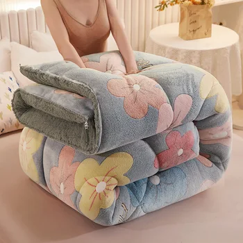 Jesensko-zimski pokrivač od ovčje runo, udoban, mekan i debelo, vrlo topli zimski pokrivač za par kreveti, pokrivači za krevete zimi