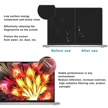 Zaštitna Folija za ekran Sve Modele MacBook Air 13 M1 Pro 13 14 15 16 Touch Bar Max Torbica HD Film Meka Zaštita Pribor za Macbook
