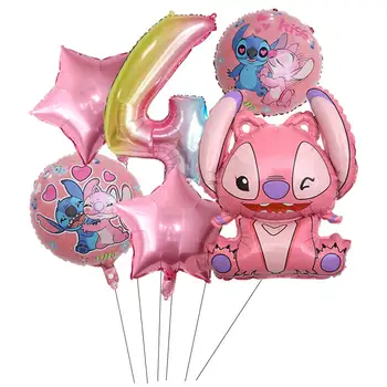 Disney Bod Baloni Lilo I Pink Slip Crtani Rođendan Dekoracija Bod Folija Balon Set Za Djevojčice Isporuke Poklona