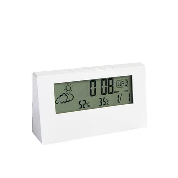 LCD Sat Mjerač temperature i vlage Elektronski Alarm vremenska stanica Zaslon Djeca Studenti Mini-Alarm