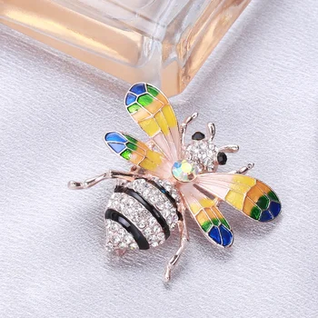 Identitet Ženske Pribor Crystal Pčele Broševi Pin Jednostavan Temperament Džemper, Kaput, Kostim Pribor Za Ukras