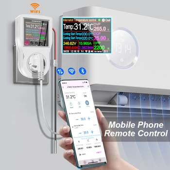 S1 WIFI Tuya Digitalni Termostat Utičnica Inkubator Regulator Temperature Utičnice Sa Timerom Prekidač 16A AC220V za Grijanje Hlađenje