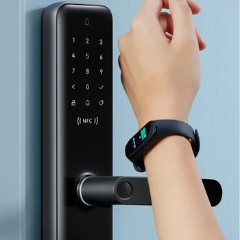Aqara N100 i N200 Pametan Vrata Dvorac Bluetooth Digitalni Dvorac Otiska prsta, lozinku, Kartice NFC, program na Daljinu za Homekit i Mi Home APP