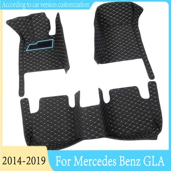 Custom Auto-Tepisi Za Mercedes Benz GLA 2018 2019 2017 2016, Kožni Tepisi Stil Pribor Za unutarnje Obloge Za Noge