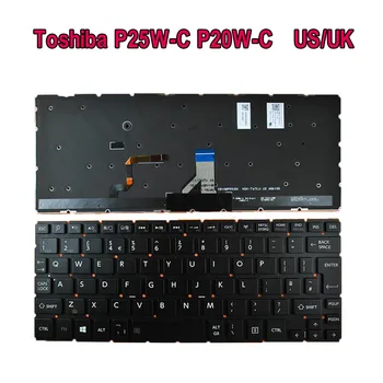 Tipkovnica SAD-u i velikoj Britaniji Za Toshiba Satellite Radius P25W-C P20W-C s CRNIM pozadinskim osvjetljenjem Win8 PN: 9Z.N8PBU.701 0KN0-DV1US13 Nova Tipkovnica za prijenosna računala
